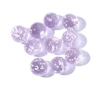 10 bolas de cristal luminosas, máquina de pinball de 12 mm, canicas pequeñas de ganado, canicas de vidrio, bola que rebota, decoración de peceras, máquina de pinball (rosa)
