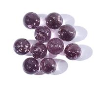 10 bolas de cristal luminosas, máquina de pinball de 12 mm, canicas pequeñas de ganado, canicas de vidrio, bola que rebota, decoración de peceras, máquina de pinball (morado)