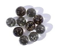 10 bolas de cristal luminosas para rellenar jarrones, canicas pequeñas, 12 mm de vidrio luminoso, decoración de pecera (gris)
