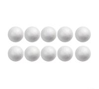 10 bolas de espuma blanca para proyectos de manualidades y decoración, perfectas para hacer bolas de flores y actividades educativas para niños (6 cm)