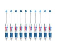 10 bolígrafos de 4 colores en 1 con cuentas multicolores, punta de 1, 0 mm, para escribir para estudiantes, profesores, notas, entusiastas del arte