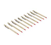 10 bolígrafos de grabado de aluminio, herramienta de marcado con punta de carburo de tungsteno, bolígrafo de grabado para cerámica, vidrio, metal, mango moleteado, diseño (Oro)