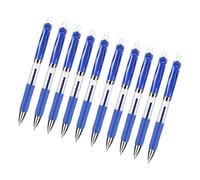 10 bolígrafos de tinta de gel retráctiles de agarre ergonómico de punta fina de 0,5 mm para suministros de oficina escolar, tinta roja/azul/negra, bolígrafos de oficina