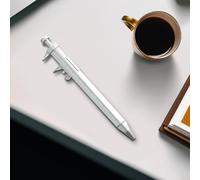 10 bolígrafos multifunción Vernier con recambio de bola de rodillo de tinta de gel de 0,5 mm, herramienta de medición 2 en 1 e instrumento de escritura para Stude