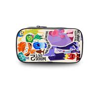 (10) Bolsa de lápices espaciosa con 2 compartimentos interiores, universal, de material Oxford para estudiantes