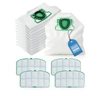 10 Bolsas Aspiradora para Vorwerk Kobold VK200 FP200 + 4 Filtros para Kobold VK 200 FP 200 Bolsas