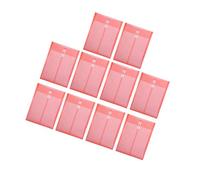 10 bolsas de archivo de tamaño legal con cierre de cuerda, sobres de carga superior, bolsas transparentes para documentos, oficina, escuela, funda de contrato