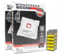 10 Bolsas de Aspiradora + 10 Fragancias Compatible con Rowenta Dymbo Integral - RS056ND, Dymbo Integral - RS056W, Dymbo Integral - RS057N | 10 Bolsas, Refrescador de Aire, Accesorios, Repuestos