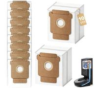 10 Bolsas de Aspiradora para iRobot Romba104/105 Combo,Plus405/504/505Combo | Max 705 Vac Clean Base,Combo 2 Essential Q0520,Combo Essential Serie Aspiradora Bolsas de Polvo Antialérgicas Recambio