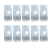 10 bolsas de cultivo de hongos diseñadas para apoyar la propagación del micelio y mantener la humedad sin acumulación de condensación (32 x 45 x 6)