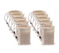 10 bolsas de jabón de sisal, bolsas de almacenamiento de jabón, bolsas de red, cordón de espuma, soporte para jabón de burbujas fácil