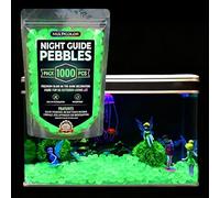 10 Bolsas de Piedras de Jardín que Brillan en la Oscuridad, Cantos Rodados de Resina Luminosa de 1 cm, Rocas Decorativas Coloridas para Guiar en la Noche para Caminos al Aire Libre, Acu green 10*1000