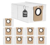 10 Bolsas de Polvo Compatibles con Dreame D10 Plus/D10s Plus Aspiradora Robot, Kit de Accesorios para Bolsas