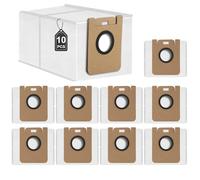 10 Bolsas de Polvo Compatibles con Dreame D10 Plus/D10s Plus Aspiradora Robot, Kit de Accesorios para Bolsas