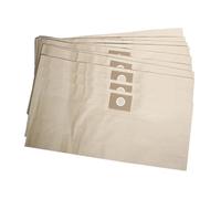10 Bolsas De Polvo Gruesas Compatibles Con Aspiradoras Stanley AT18134P De 15 L (en Seco Y Húmedo). Bolsas De Papel For Aspiradoras.