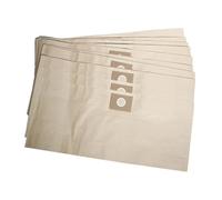 10 Bolsas De Polvo Gruesas Compatibles Con Aspiradoras Stanley AT18134P De 15 L, En Seco Y Húmedo. Bolsas De Papel For Aspiradoras.
