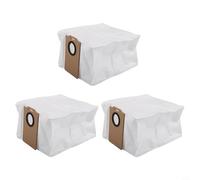 10 bolsas de polvo para aspiradora, filtración no tejida para aspiradora robot MONSGA MS1 MAX, construcción resistente al desgarro, gran capacidad (3 piezas)
