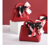 10 bolsas de regalos de boda for invitados, caja de regalo for recién nacidos, recuerdo de boda, mini bolsas de distribución de cuero, caja de embalaje de dulces for bebés (color: S9) (Size : S6)