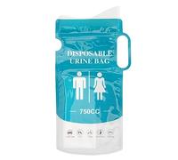 10 Bolsas Desechables para Orina, 750 Ml, Bolsa Portátil Emergencia para Orinar, Bolsa de Viaje Orinal, Bolsa Desechable Inodoro Portátil Emergencia para Camping, Atasco Tráfico