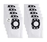 10 bolsas para aspiradora Kärcher WD 2 Plus/WD3/KWD1/KWD2/KWD3/MV3/WD3.200-WD3.800M/SE4001/SE4002 | Sustituye a 2.863-314.0 | Compatible con aspiradoras en seco y húmedo