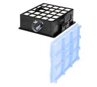 10 bolsas para aspiradoras Siemens de la serie VS06G... / VS06A... / VS06B... / VS06C... Synchropower (VS06, VS 06 G, VS 06 A, VS 06 B, VS 06 C) como original VZ41FGALL, tipo G, PowerProtect tipo G ALL de Microsafe. 1 HEPA- + 1 Motorfilter