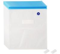 10 bolsas selladoras al vacío con bomba de mano para almacenamiento de alimentos, ahorro de espacio, sello hermético que extiende la frescura de las comidas preparadas e ingredientes (30 x 34 cm)