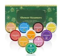 10 bombas de baño navideñas, vaporizador de ducha aromaterapia, relajar el cuerpo y la mente, bombas de baño con aroma persistente, bombas de baño de espuma de colores naturales