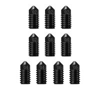 10 boquillas de acero endurecido para Bambu Lab A1/A1 Mini, boquillas de repuesto rápidas de 0,2 mm, 0,4 mm, 0,6 mm para impresora A1/A1 Mini 3D