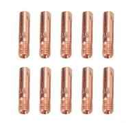 10 boquillas de cobre para soldadura Mb15ak para antorcha Mig M6, rosca 0,6 mm-1,2 mm, varios tamaños, kit de puntos de contacto de alta resistencia al calor (0,6 mm)