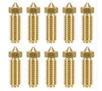 10 boquillas de latón de 0,4 mm compatibles con Anycubic Kobra 3 Combo Kobra S1, impresora 3D de latón de acero inoxidable Hotend boquillas extrusoras de 1,75 mm compatible con filamento FDM