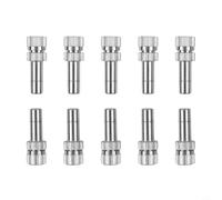 10 boquillas de nebulización de 6 mm con conexión rápida, diseñadas para pulverizadores de jardín, sistemas de refrigeración y riego de césped (0,8 mm)