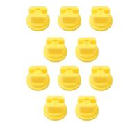 10 boquillas de nebulización para rociar diseñadas para pulverizador de mochila, control eficaz del agua y cobertura para la agricultura (amarillo)