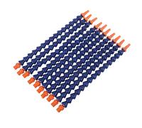 10 boquillas redondas de 1/4 PT, manguera flexible de refrigerante de aceite, color azul y naranja