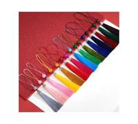 10 borlas sedosas hechas a mano con borlas suaves de jade para manualidades, joyería, marcapáginas, llavero, decoración, colgante, ribete de flecos suaves (color mezclado)