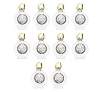 10 botellas de cosméticos pequeñas de vidrio de 15 ml, aptas para viajes, incluyendo obras de arte de rosas para una aplicación precisa del cuidado de la piel, contenedores de cosméticos