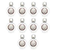 10 botellas de cosméticos pequeñas de vidrio de 15 ml, aptas para viajes, incluyendo obras de arte de rosas para una aplicación precisa del cuidado de la piel, contenedores de cosméticos