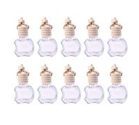 10 botellas de cristal para colgar en el coche, vacías, rellenables, difusor de aire fresco