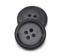10 botones clásicos de resina de 25 mm para abrigos, suéteres y chaquetas de hombre - Accesorios de costura decorativos,Negro,25 mm