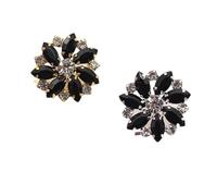 10 botones de diamantes imitación color dorado/plateado metálico 20 mm for cárdigan, abrigo, vestido, costura prendas con asa y hebilla decorativa(Color 13,Color 14)