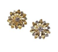 10 botones de diamantes imitación color dorado/plateado metálico 20 mm for cárdigan, abrigo, vestido, costura prendas con asa y hebilla decorativa(Color 9,Silver)