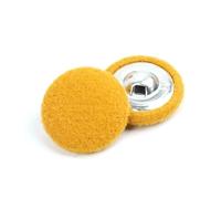 10 botones de metal hechos a mano, accesorios de bricolaje para decoración de ropa,Amarillo,23 mm