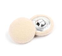 10 botones de metal hechos a mano, accesorios de bricolaje para decoración de ropa,Beige,15 mm