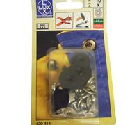 10 Botones de Presión Botón 15mm Cromo Plata Chaqueta Vaqueros Pantalón Anorak