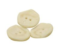 10 botones de resina de dos ojos de 15mm a 28mm, Beige, 18mm 10 piezas