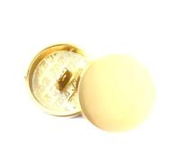 10 botones decorativos de metal de 10-28 mm, redondos y planos, con forma de seta, para abrigos, chaquetas y vestidos.,B Oro Mate,28 mm