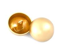 10 botones decorativos de metal de 10-28 mm, redondos y planos, con forma de seta, para abrigos, chaquetas y vestidos.,Un oro mate,18 mm