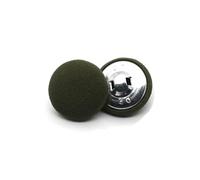 10 botones metálicos recubiertos de tela, botones redondos para abrigos, cárdigans y costura decorativa.,Color3,11 mm