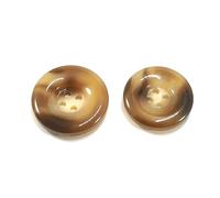 10 botones redondos de resina de cuatro agujeros, perfectos para decorar suéteres y blazers.,Caqui,18 mm