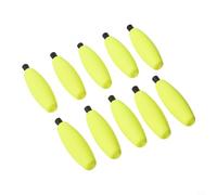 10 boyas de aparejos de pesca de espuma ajustables para bagre y pesca de crappie, colores brillantes para una mejor detección (M amarillo)