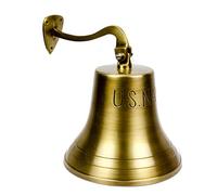 10" Brass US Navy Ship Bell - Nautical Replica